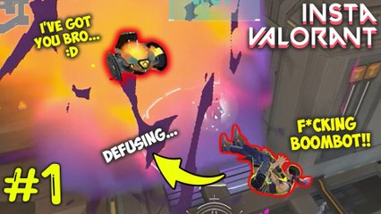 Funny BoomBot Attack - Valorant Funny Moments Short Compilation #1