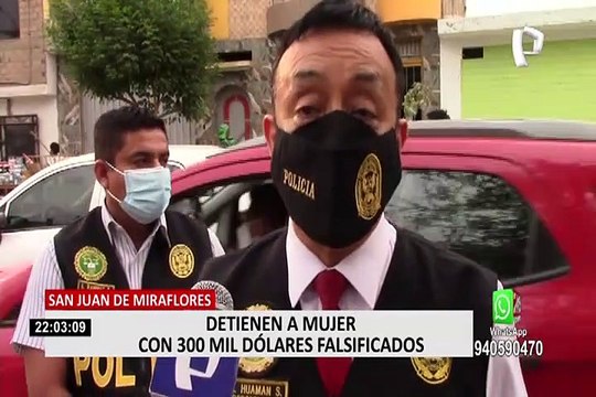 Decomisan 300 mil dólares falsificados en una vivienda de SJM