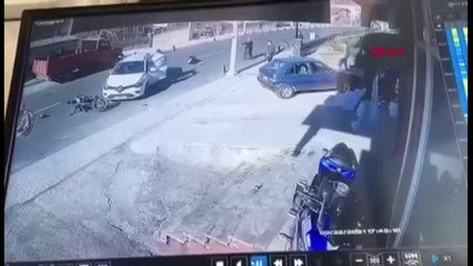 Beykoz'daki feci motosiklet kazası kamerada