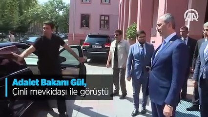 Adalet Bakanı Gül, Çinli mevkidaşı ile görüştü