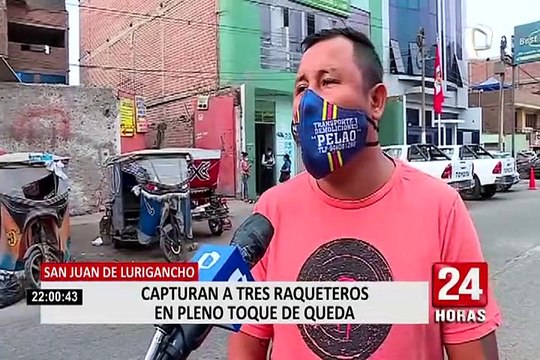 SJL: Policías capturaron a banda delincuencial que robó a empresario en su auto