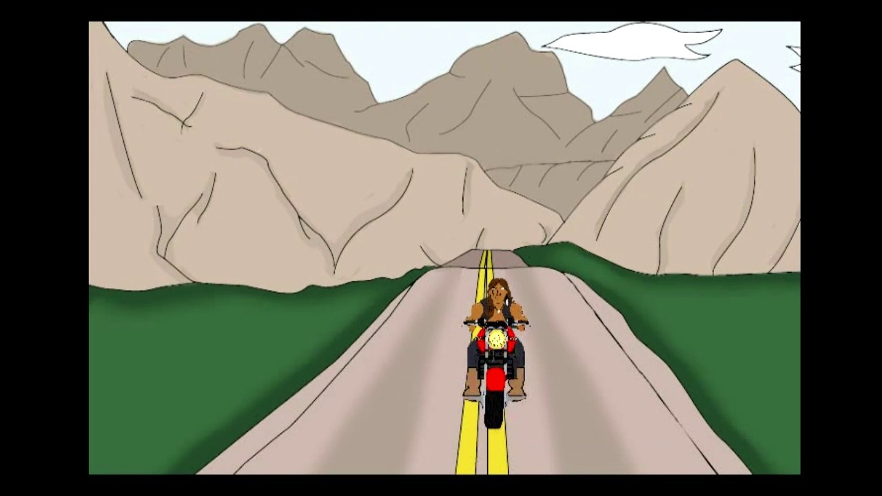 Vélo Solitaire Dessin Animé TeaserTrailer Gita