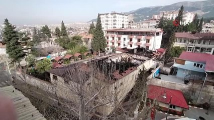 Ordu evindeki yangının boyutu gün ağarınca ortaya çıktı