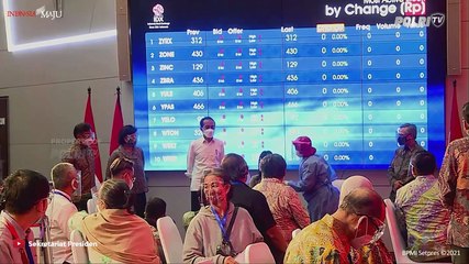 PRESIDEN DAN MENKEU MENINJAU VAKSINASI PELAKU PERBANKAN DAN PASAR MODAL