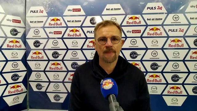30.03.21 - Playoff Halbfinale: Petri Matikainen (KAC) nach Sieg in Salzburg