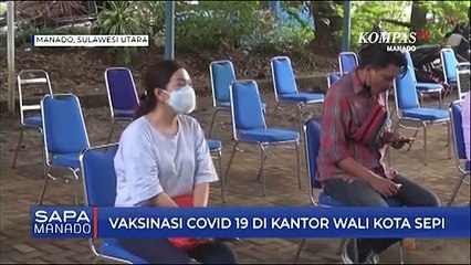Vaksinasi COVID-19 Di Kantor Wali Kota Sepi