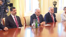 TBMM Başkanı Yıldırım, Azerbaycan Cumhurbaşkanı Aliyev ile görüştü