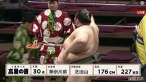 Sandanme Yusho - Osuzuki vs Komanokuni - Haru 2021, Sandanme - Day 13