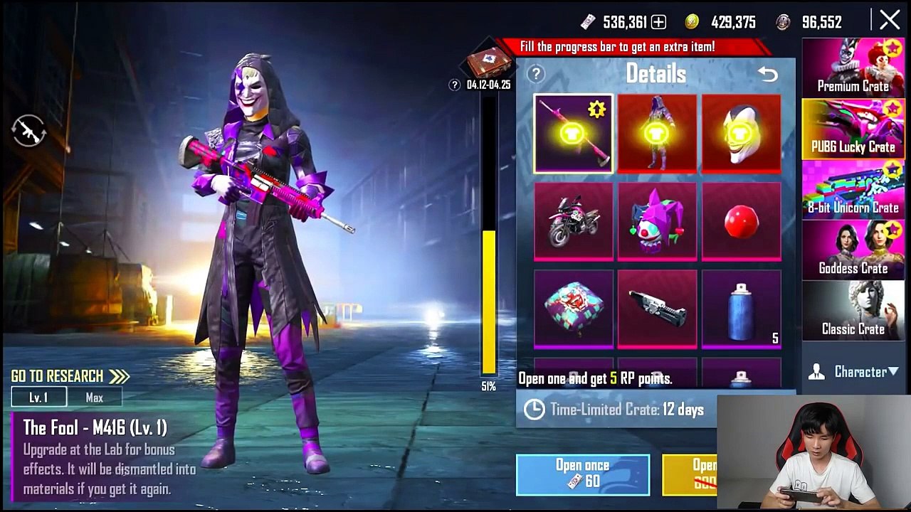 Spending 55.000 UC for The Fool Set _ Upgrade M416 THE FOOL Level 7 _ PUBG MOBILE TACAZ