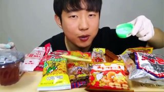 Different Types Of Spicy Food  And Sweet Cake, ASMR MUKBANG Compilation