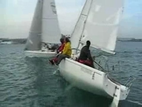 Entrainement à Cherbourg en J80- fevrier 2008