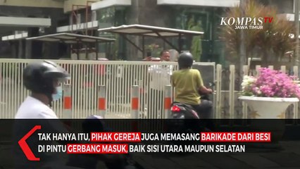 Antisipasi Aksi Teror Gereja Pasang Barikade Besi