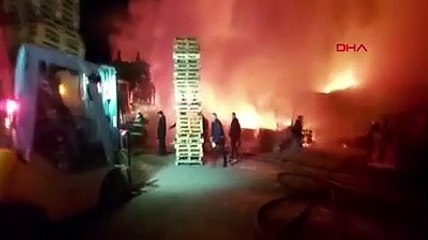 Gebze'de korku dolu gece! Alevler gökyüzünü sardı