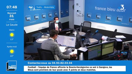 31/03/2021 - La matinale de France Bleu Azur