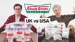 Every difference between UK and US Krispy Kreme including portion sizes, calories, and exclusive items