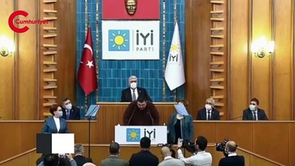 Andımızı okudu, İYİ Parti grup toplantısında alkış yağmuru