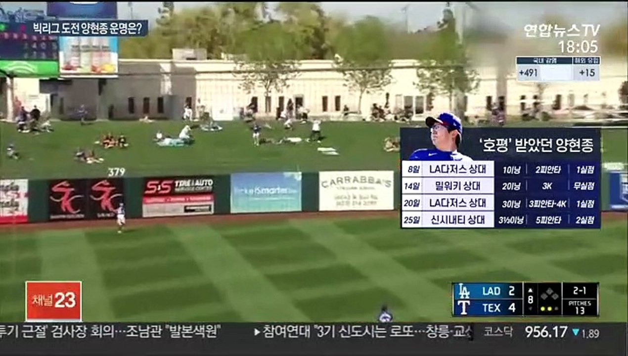 [해외야구] '마지막 1인은 투수'…양현종 운명은?