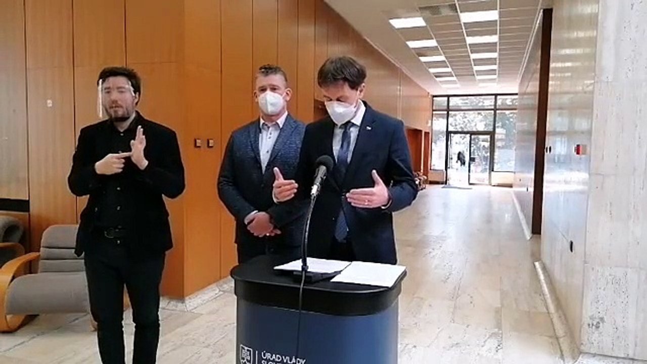 ZÁZNAM: Brífing E. Hegera a R. Mikulca po rokovaní Vlády SR