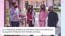 Rania de Jordanie délicieuse en tailleur rose : rare sortie de la reine avec Abdullah II