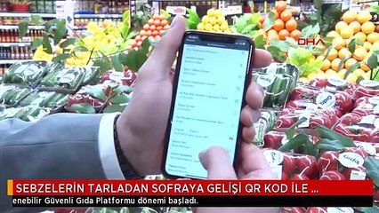 SEBZELERİN TARLADAN SOFRAYA GELİŞİ QR KOD İLE İZLENECEK