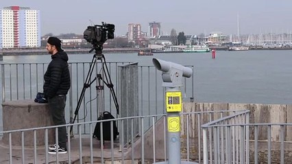 HMS Trent leaves Portsmouth on 31 March 2021