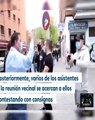 Un grupo de estetica de neonazi increpa a Iglesias en Coslada