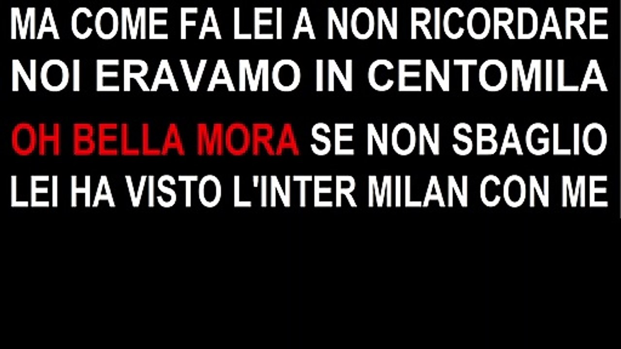 Eravamo in centomila - KARAOKE Celentano