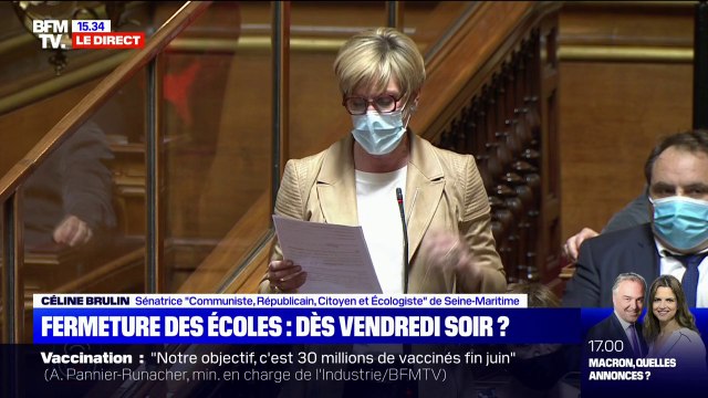 Céline Brulin: Comment la continuité pédagogique sera-t-elle assurée lorsqu'une classe ou une école sera contrainte de fermer ?