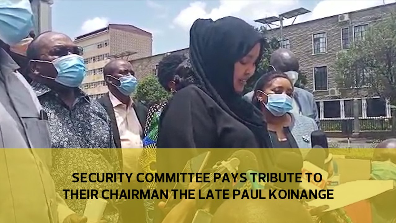 Security Committee pays tribute to their chairm...