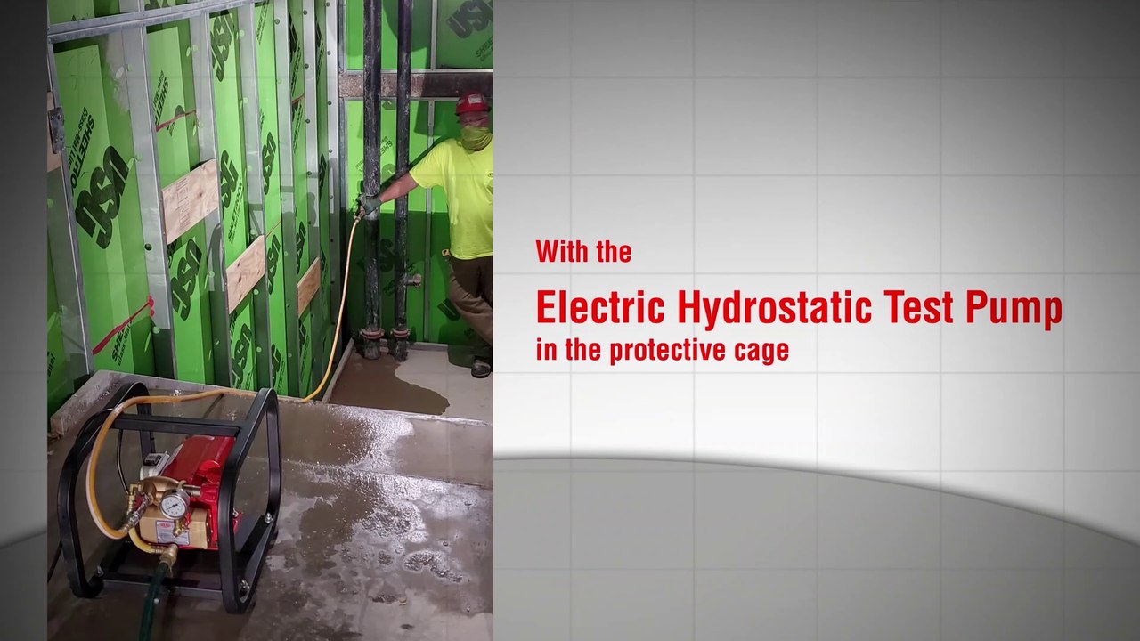Electric Hydrostatic Test Pump on Location - Reed Manufacturing