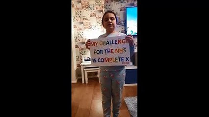 India-Rose Jenkins completes her walking challenge