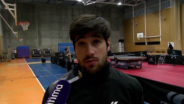 Benjamin Brossier après la défaite d'Istres Tennis de Table contre Caen