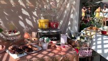 Backyard Bridal Shower Decor And Diy Ideas | Boho Pallet Table, Balloon Arch, & Backdrops