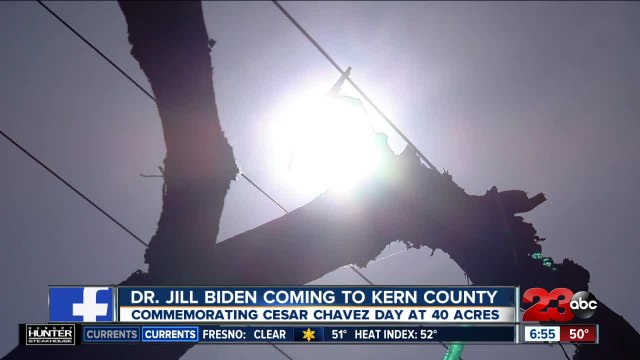 First Lady Dr. Jill Biden to arrive today at 40 Acres in Delano