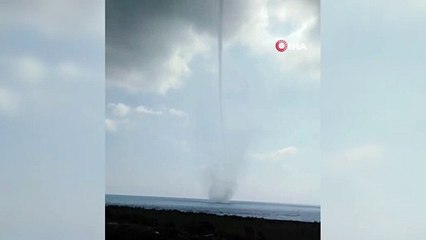 Manavgat'ta hortum paniği kamerada