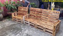 6 Amazing Woodworking Projects From Old Pallets Most Worth Watching - Cheap Furniture From Pallets
