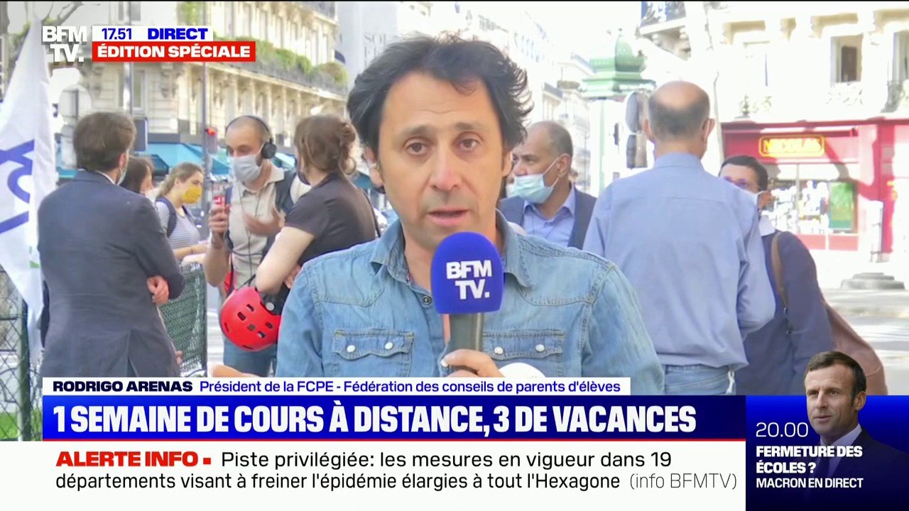 Rodrigo Arenas (FCPE): "Si ce sont des vacances où les enfants vont au centre de loisirs, on est en train de déplacer le problème"