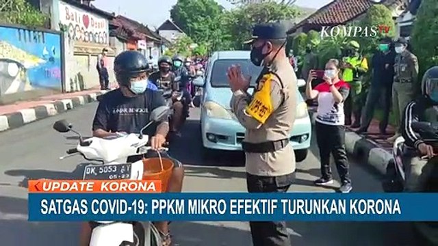 Satgas Covid-19: PPKM Mikro Efektif Turunkan Corona
