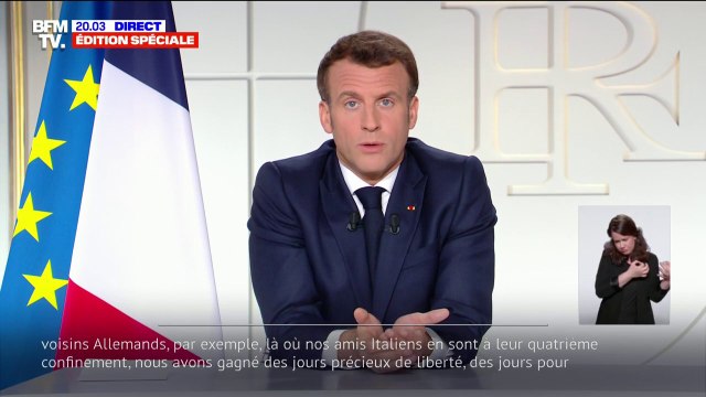 Emmanuel Macron sur les mesures prises fin janvier: Nous avons bien fait