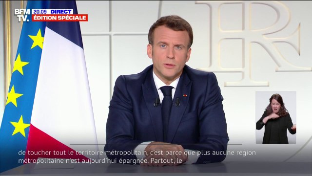 Emmanuel Macron: Les règles en vigueur dans les 19 départements en vigilance renforcée seront étendues à tout le territoire métropolitain