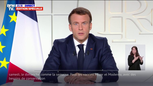 Emmanuel Macron sur la vaccination: Je sais que beaucoup de nos aînés ont essayé de prendre rendez-vous, trop souvent sans succès et j'en suis désolé