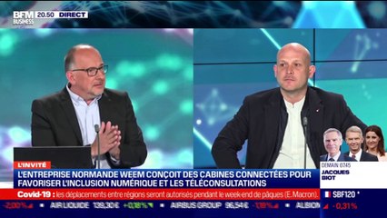 Emmanuel Ratel (Weem) : L'entreprise normande Weem conçoit des cabines connectées pour favoriser l'inclusion numérique et les téléconsultations - 31/03