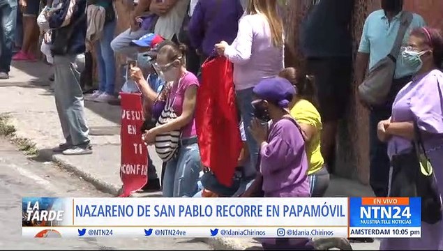 Nazareno de San Pablo recorre en Papamóvil la Gran Caracas