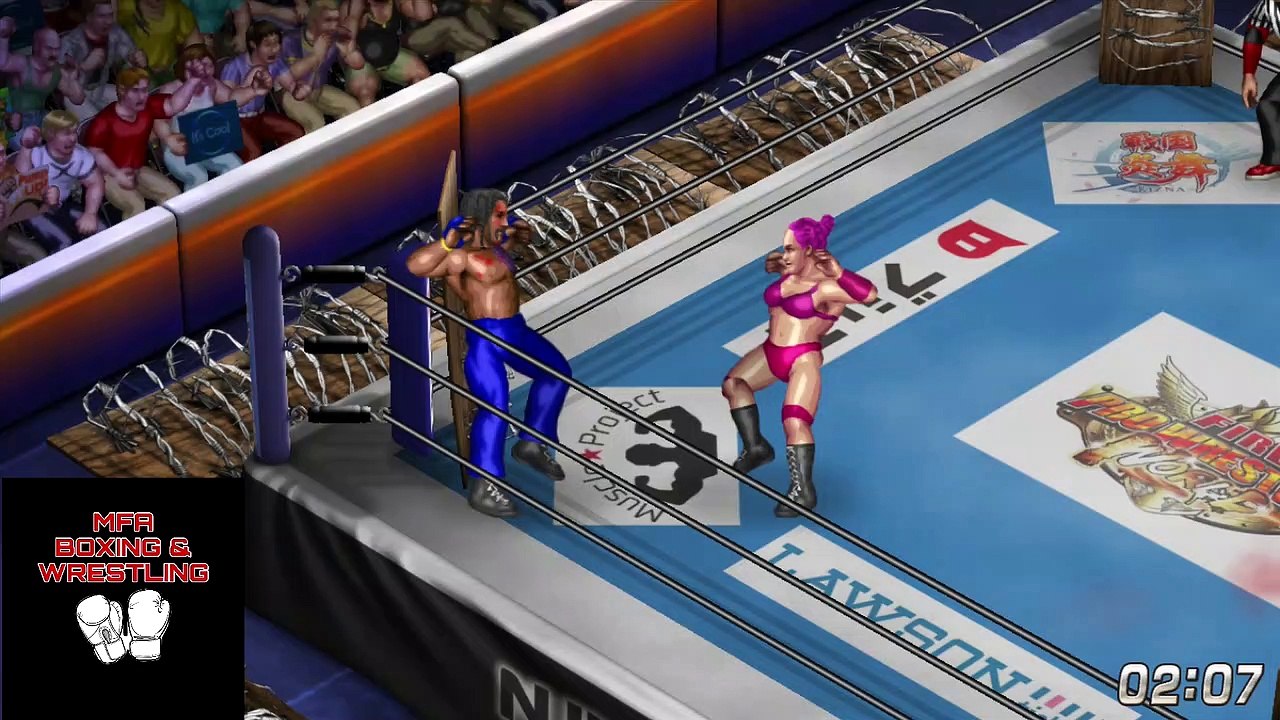 BOBBY DOBSON VS. RHONDA EXPLODING BARBED WIRE MATCH