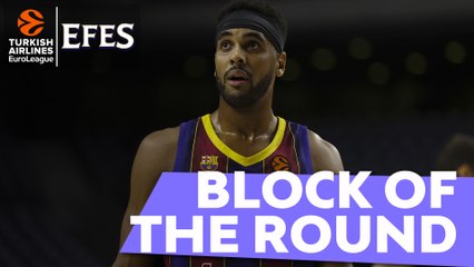 Efes Block of the Round: Brandon Davies, FC Barcelona