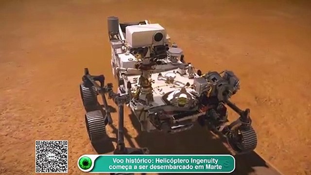 Voo histórico: helicóptero Ingenuity começa a ser desembarcado em Marte