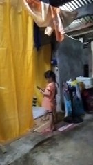 Watching to her own video