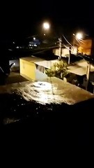 Chuva de granizo atinge a cidade de Jerônimo Monteiro, no ES