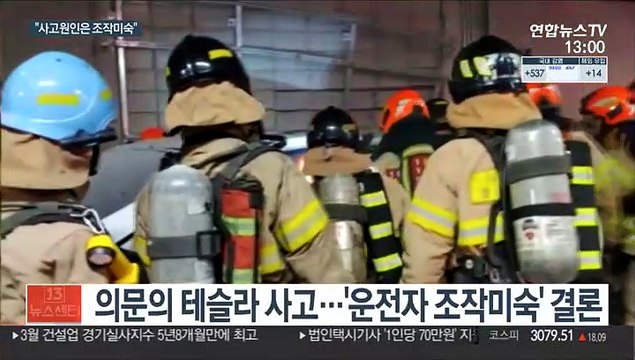 용산 테슬라 사망사고, 대리기사 운전미숙 결론