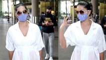 Bollywood actress Sunny Leone spotted at Airport | FilmiBeat